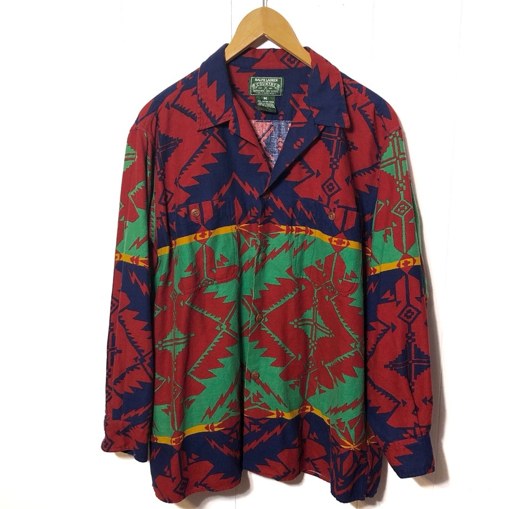 Vintage Ralph Lauren Country Tribal Button Down